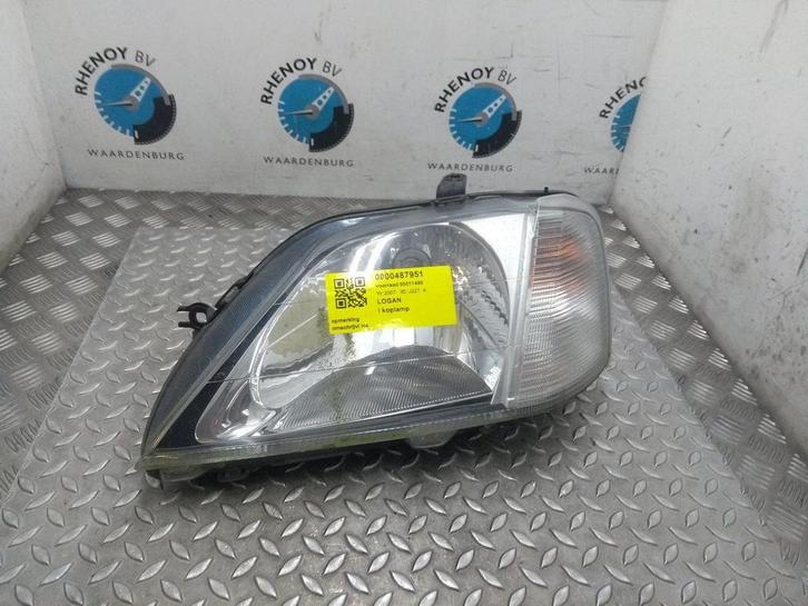 DACIA LOGAN LOGAN MCV  [L_HEADLAMP] 2007, Auto-onderdelen, Verlichting, Gebruikt, ARN erkend, Stiba lid, Erkend duurzaam, Ophalen of Verzenden