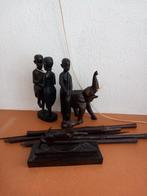 Olifant, speren, beeldjes en pennenhouder uit Tanzania, Antiek en Kunst, Ophalen of Verzenden