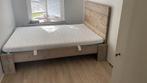 Bed steigerhout, Steigerhouten bed, Bruin, 140 cm, Zo goed als nieuw