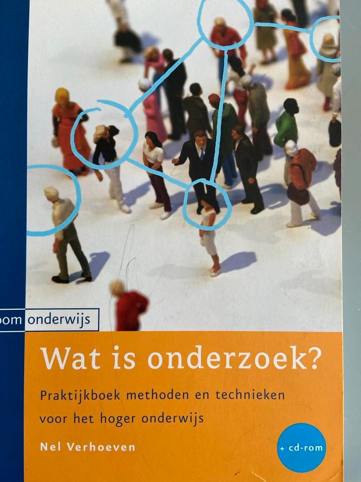 Wat is onderzoek? - Nel Verhoeven, Boeken, Studieboeken en Cursussen, Gelezen, HBO, Ophalen of Verzenden