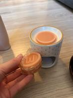 Waxinelichthouder met Smeltschijfjes, Overige materialen, Wit, Ophalen of Verzenden, Zo goed als nieuw