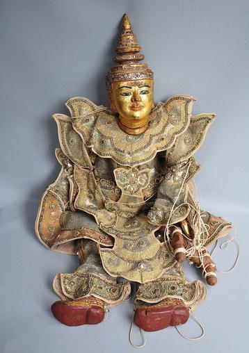 Zéér  grote Boeddha marionet, Thailand, ca 1980 beschikbaar voor biedingen