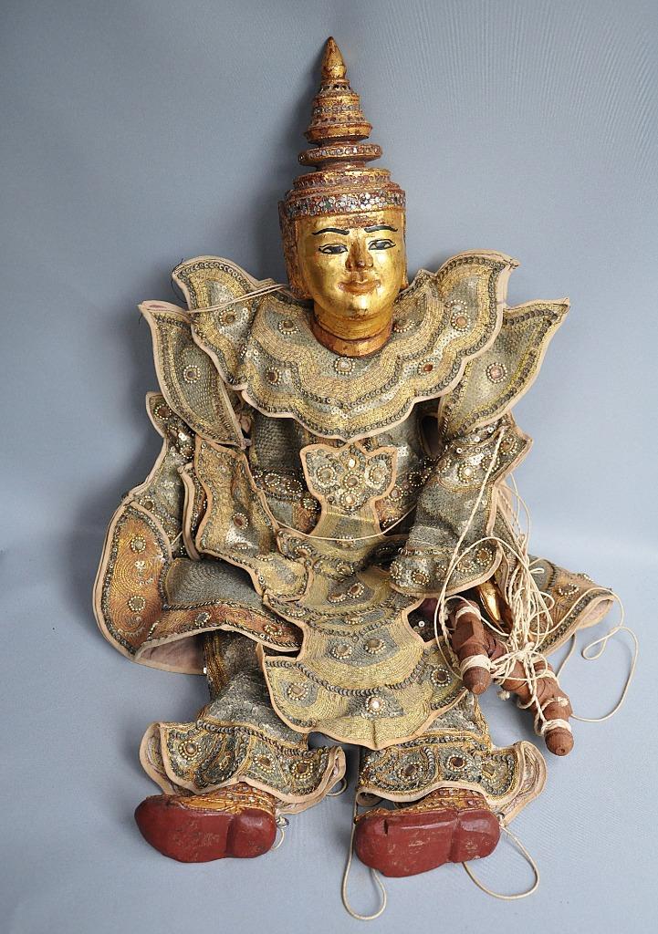 Zéér  grote Boeddha marionet, Thailand, ca 1980, Antiek en Kunst, Kunst | Niet-Westerse kunst, Ophalen of Verzenden
