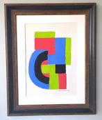 Sonia Delaunay -Compositie - 1973 Gesigneerde litho, Ophalen of Verzenden