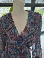 Ted Baker Zomerjurkje  M 40 ruffle wikkeljurk overslagjurk, Maat 38/40 (M), Blauw, Ophalen of Verzenden, Zo goed als nieuw