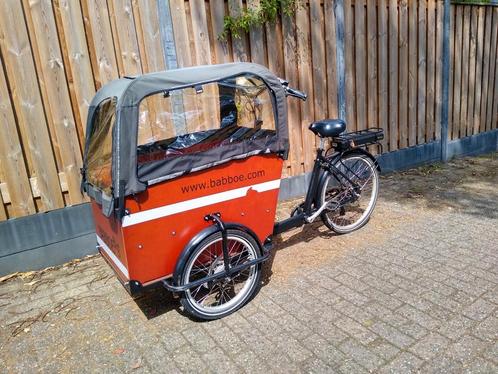 Babboe Big-E (1e eigenaar) goedgekeurd, Fietsen en Brommers, Fietsen | Bakfietsen, Gebruikt, 4 kinderen of meer, Ophalen