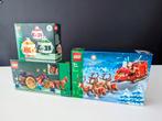 Lego kerstsets Winterse koetstocht + Kerstballen + Arrenslee, Kinderen en Baby's, Speelgoed | Duplo en Lego, Nieuw, Complete set