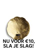 Goudkleurige handgemaakte wandkandelaar – luxe muurdecoratie, Ophalen of Verzenden, Zo goed als nieuw