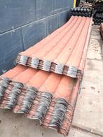 Dakpansingels staal 110x560cm, Ophalen, Zwart, Steen of Klei, Dakpannen