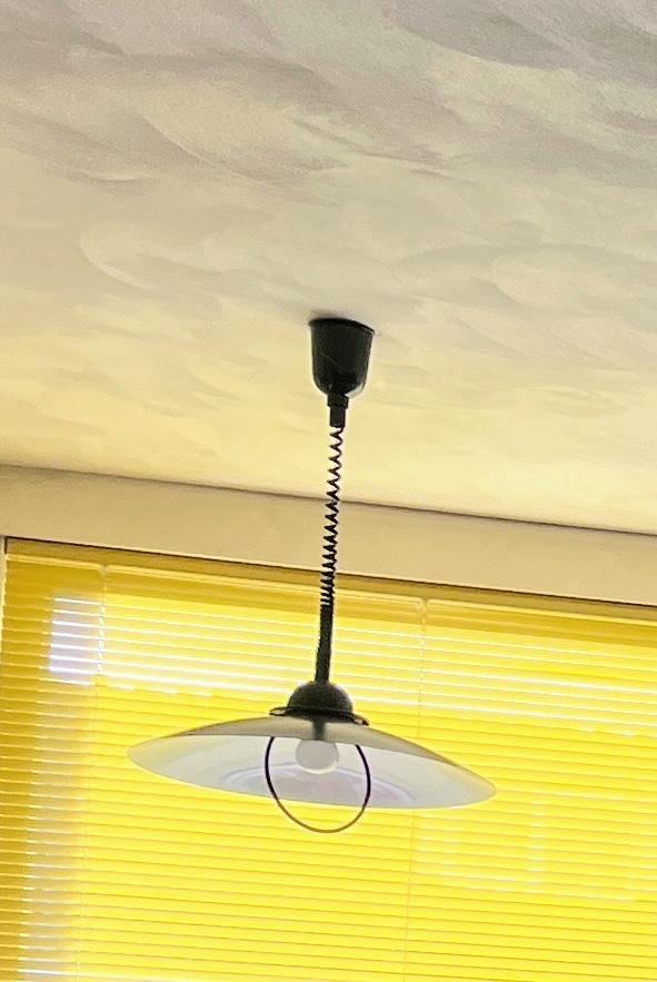 Vintage Hanglamp, Huis en Inrichting, Lampen | Hanglampen, Gebruikt, 50 tot 75 cm, Metaal, Ophalen
