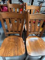 Eetkamerstoelen, Huis en Inrichting, Stoelen, Ophalen, Gebruikt, Bruin, Vier