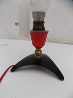 Vintage messing designlamp uit Frankrijk 1950 vintage retro, Huis en Inrichting, Ophalen of Verzenden, Gebruikt, Kunststof, Minder dan 50 cm