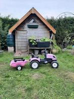 Roze traptractor, Ophalen, Gebruikt, Overige merken, Met kar of aanhanger