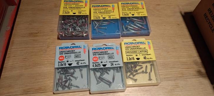 Rotadrill schroefjes., Hobby en Vrije tijd, Knutselen, Nieuw, Materiaal, Ophalen of Verzenden