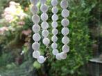Oud collier met chalcedonen, chalcedoon, ketting oude kralen, Verzenden, Gebruikt, Steen of Mineraal, Met edelsteen