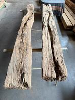 2 oide massief eiken balken flink geleefd  250 lamg, Doe-het-zelf en Verbouw, Hout en Planken, Ophalen, Gebruikt, Eiken, 200 tot 250 cm