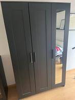 Brimnes ikea kast 3 deurs zwart met verlichting, Ophalen of Verzenden, Zo goed als nieuw, 25 tot 50 cm