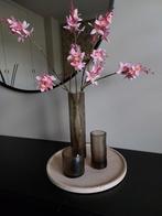 Dienblad beige, marmer look, Huis en Inrichting, Woonaccessoires | Schalen en Manden, Schaal, Rond, Ophalen of Verzenden, Zo goed als nieuw