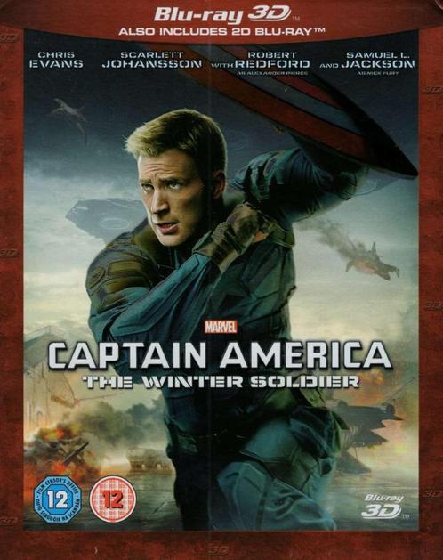 Captain America Winter Soldier 3D / bluray - lees, Cd's en Dvd's, Blu-ray, Zo goed als nieuw, Actie, 3D, Ophalen of Verzenden