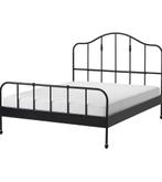 Ikea SAGSTUA bedframe - Zwart metalen bed, Gebruikt, Zwart, Tweepersoons, 200 cm
