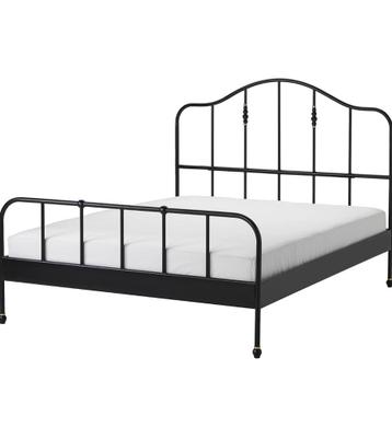 Ikea SAGSTUA bedframe - Zwart metalen bed - afbeelding 1