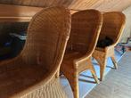Rieten stoelen, Huis en Inrichting, Stoelen, Ophalen, Gebruikt, Bruin, Riet of Rotan