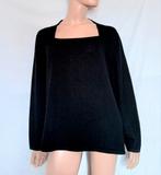 PETER HAHN Trui , Maat 46 , MERINO WOL, Verzenden, Zo goed als nieuw, Maat 46/48 (XL) of groter, Zwart