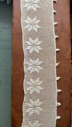 gehaakt gordijn, volledig intact, 192 cm x 26 cm., Antiek en Kunst, Ophalen of Verzenden