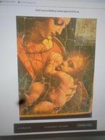 Zeer oud schilderij op paneel.Maria met kind, Ophalen of Verzenden