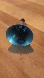 Antieke Koperen Tafelbel met Houten Handvat, Ophalen of Verzenden