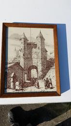 Vierdelig tegeltableau Helpoort Maastricht, Antiek en Kunst, Ophalen of Verzenden