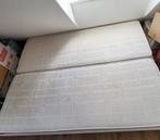 Tweepersoonsbed + matrassen + lattenbodem, Ophalen, Gebruikt, Wit, Tweepersoons