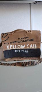Yellow Cab tas schoudertas schooltas vintage, Ophalen of Verzenden, Schoudertas, 30 tot 40 cm, Gebruikt