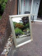BROCANTE BAROKLIJST HOUT MET GROTE SPIEGEL/MOOIE STAAT, Ophalen, Zo goed als nieuw, Rechthoekig, Minder dan 100 cm