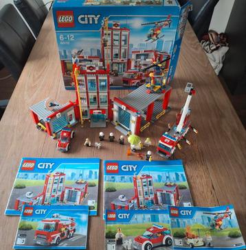 Lego city brandweerkazerne nr 60110 incl doos boekjes  beschikbaar voor biedingen