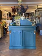 Antiek klein dressoir, brocante kastje, vintage kast VdlM, Huis en Inrichting, Kasten | Ladekasten, Ophalen, 1 of 2 laden, 100 tot 150 cm