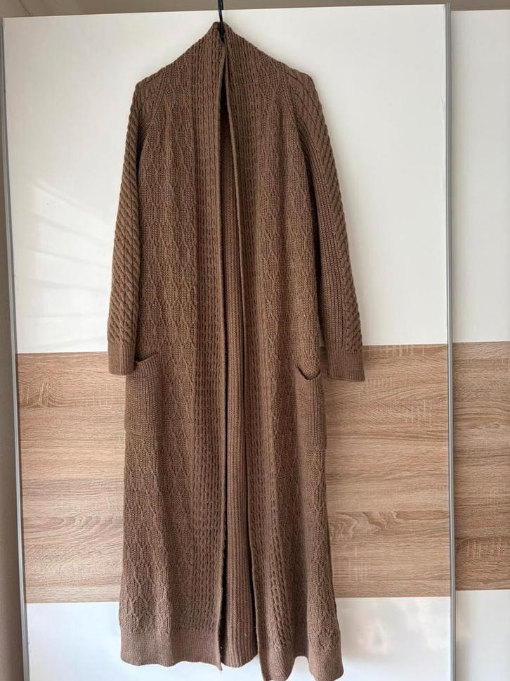 Manzaram Vest -  Gebreide Vest, Kleding | Dames, Truien en Vesten, Zo goed als nieuw, Bruin, Ophalen of Verzenden