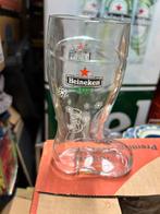 Gaaf Heineken laars glas met sneeuw en sneeuwpop, Verzamelen, Biermerken, Ophalen, Zo goed als nieuw, Glas of Glazen, Heineken
