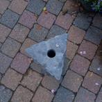 Fonteinblok Grijs/Zwart - 50cm, Ophalen, Gebruikt, Steen, Abstract beeld