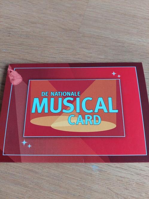Nationale Musicalcard t.w.v. €85 (te gebruiken voor Frozen), Tickets en Kaartjes, Theater | Musical, Twee personen