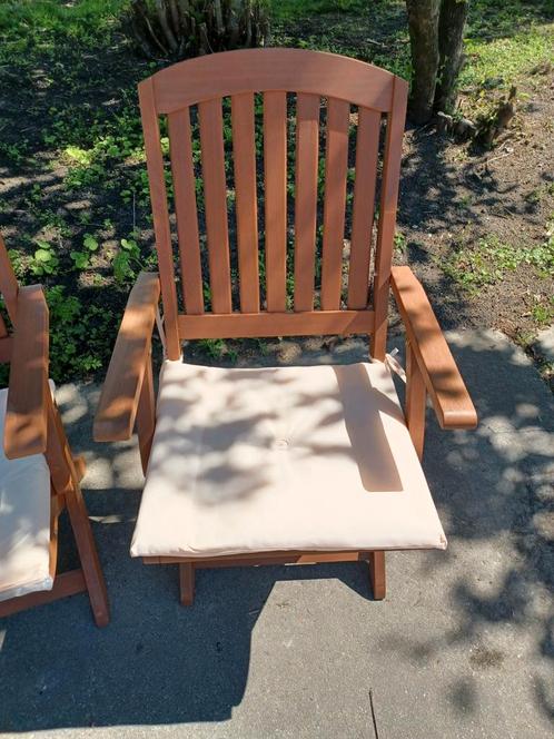 Te koop: 6nieuwe hardhouten tuinstoelen, Tuin en Terras, Tuinstoelen, Nieuw, Hout, Inklapbaar, Ophalen