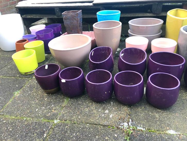 Prachtige grote bloempotten en bakken , goede kwaliteit, Tuin en Terras, Bloempotten, Nieuw, Terracotta, Balkon, Tuin, 40 tot 70 cm
