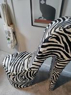 Hakstoel zebra, Ophalen, Zo goed als nieuw, Wit, Eén