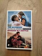 Nicholas Sparks Omnibus - The Notebook & Message in a Bottle, Ophalen of Verzenden, Zo goed als nieuw, Nicholas Sparks, Nederland