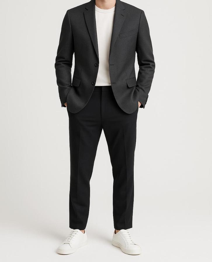 Strellson “Mancini Line” blazer maat 50, Kleding | Heren, Kostuums en Colberts, Zo goed als nieuw, Maat 48/50 (M), Grijs, Ophalen of Verzenden