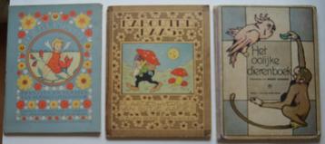 3 prentenboeken. Antiek, beschikbaar voor biedingen