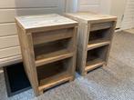 Steigerhouten Nachtkastjes - Set van 2, Ophalen, Minder dan 45 cm, Zo goed als nieuw, Minder dan 55 cm