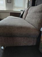 Van Montel Driepersoonsbank maar 1 armleuning 2m lang, Ophalen of Verzenden, Gebruikt, 75 tot 100 cm, Stof