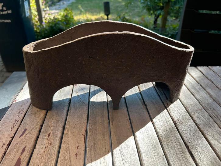 Ikebana vaas handgemaakt keramiek, Huis en Inrichting, Woonaccessoires | Vazen, Nieuw, Overige kleuren, Minder dan 50 cm, Aardewerk of Porselein