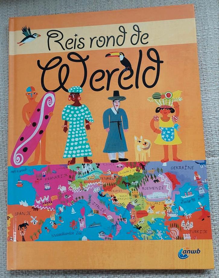 Reis rond de wereld, kleurrijke atlas, Boeken, Atlassen en Landkaarten, Zo goed als nieuw, Overige atlassen, Wereld, 2000 tot heden